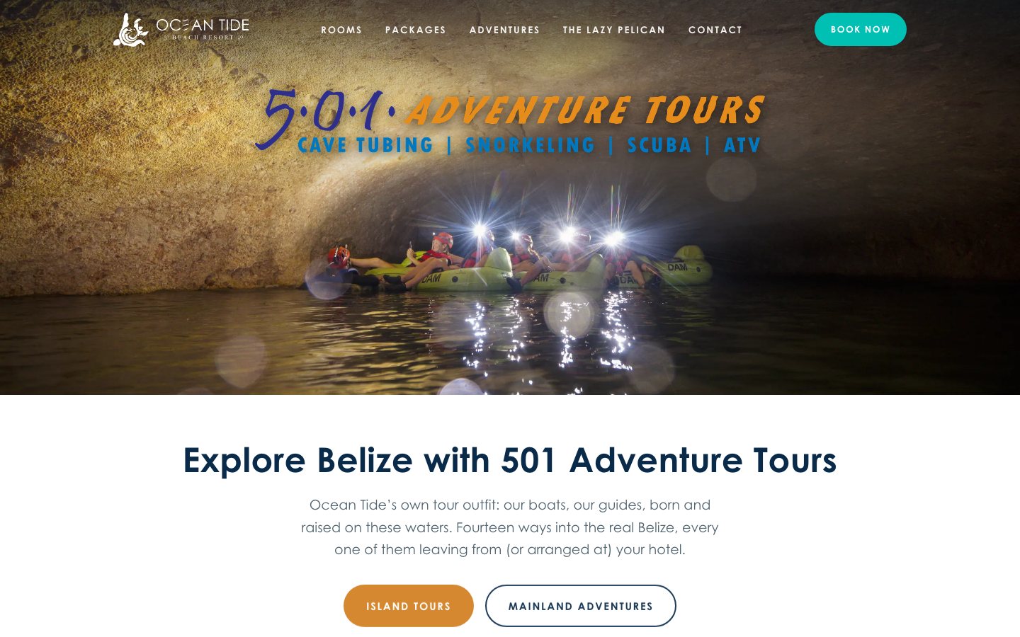 501 Adventure Tours: the website Steel House designed and built